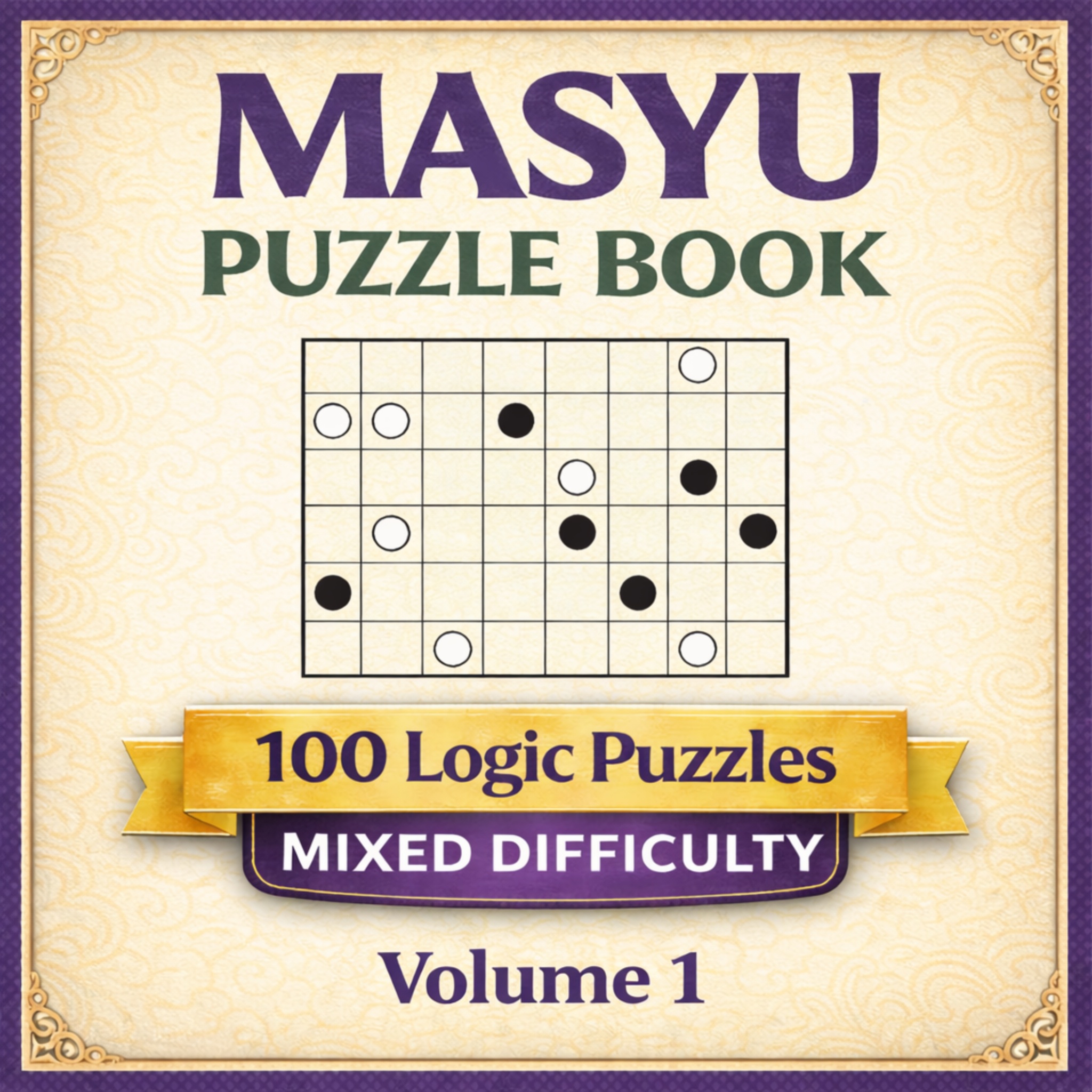 Masyu Puzzle Book – Mixed Difficulty